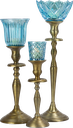 CRYSTAL Teelicht-Aufsatzglas 6,5 cm Glas türkis