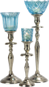 CRYSTAL Teelicht-Aufsatzglas 6,5 cm Glas türkis