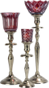 FIORI Teelicht-Aufsatzglas 8 cm Glas rot