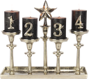 STAR Kerzenpin 4,5 cm Metall antik-silber