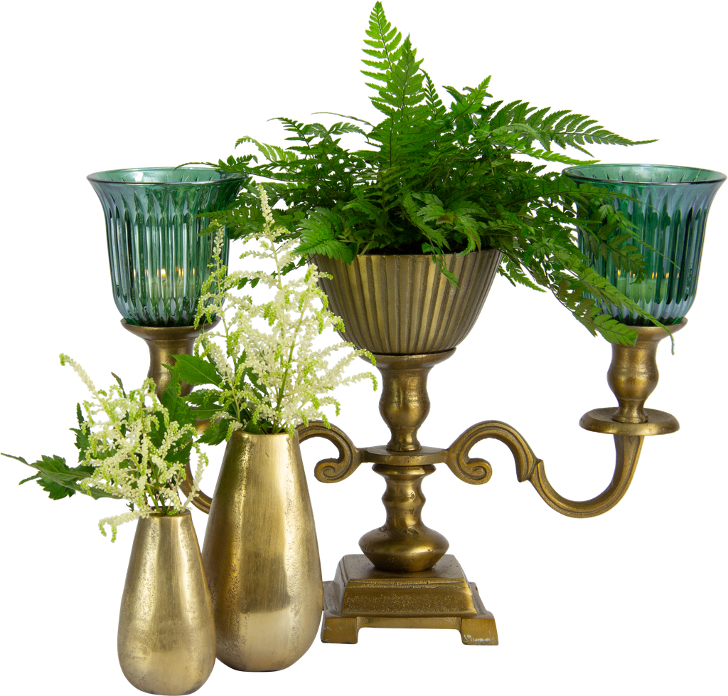 DROP Vase 11 cm Metall messing