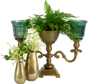 DROP Vase 11 cm Metall messing