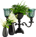 DROP Vase 15 cm Metall schwarz