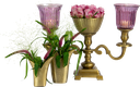 TULIP Vase 15,5 cm Metall messing