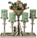 STAR Kerzenpin 4,5 cm Metall antik-silber