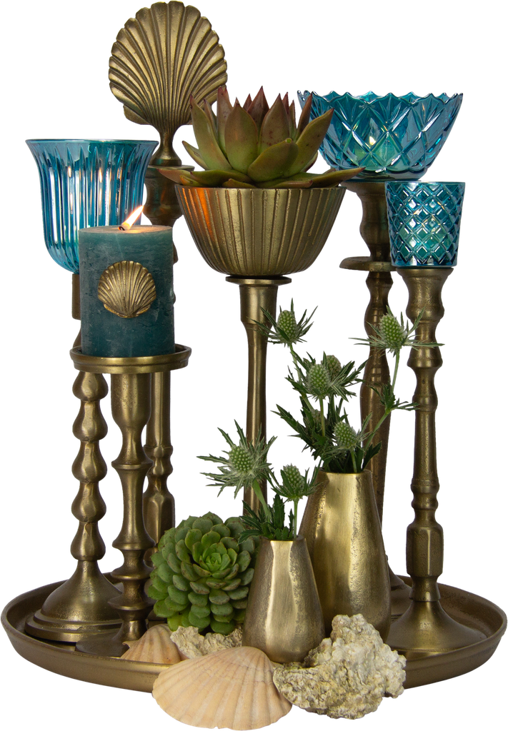 DROP Vase 15 cm Metall messing