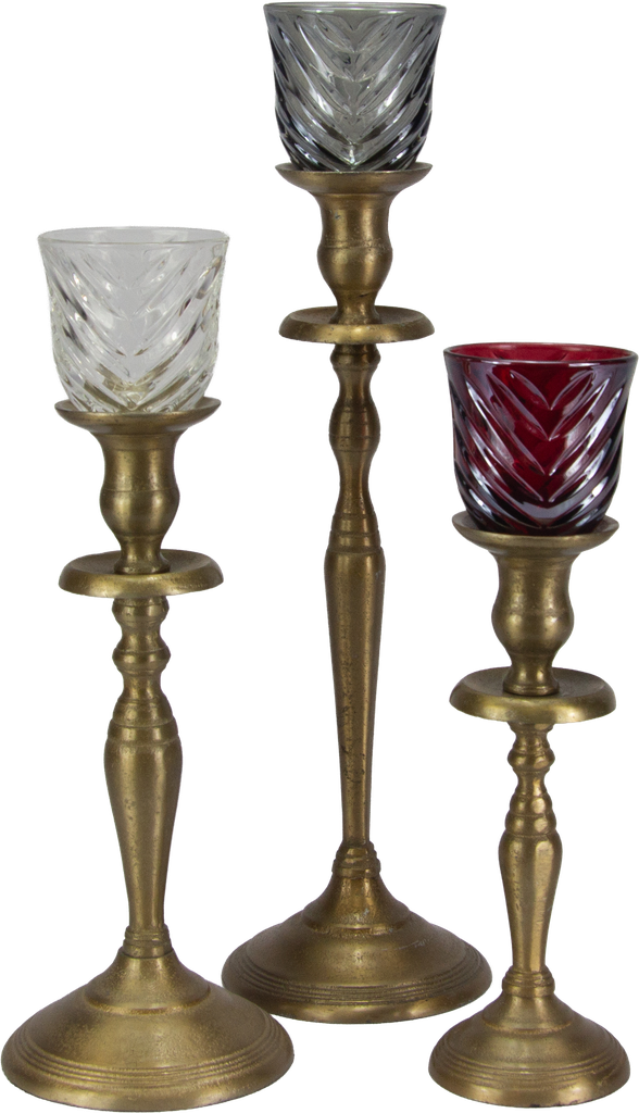 VENICE Teelicht-Aufsatzglas 7,5 cm Glas smoke