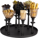 FIORI Teelicht-Aufsatzglas 8 cm Glas amber