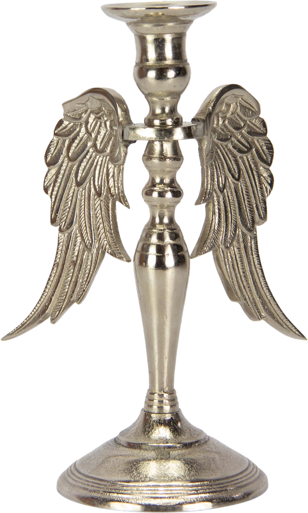 TWIST Kerzenständer Höhe 27 cm Metall antik-silber