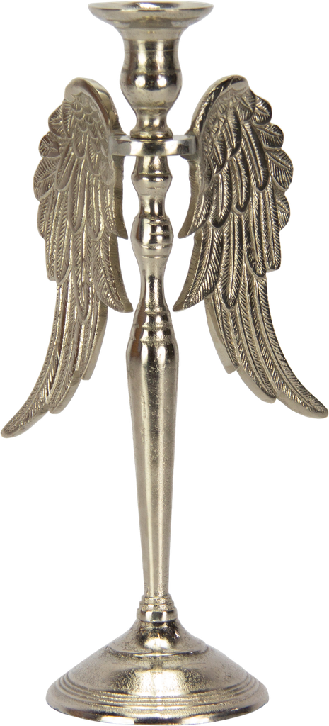 TWIST Kerzenständer Höhe 36,5 cm Metall antik-silber