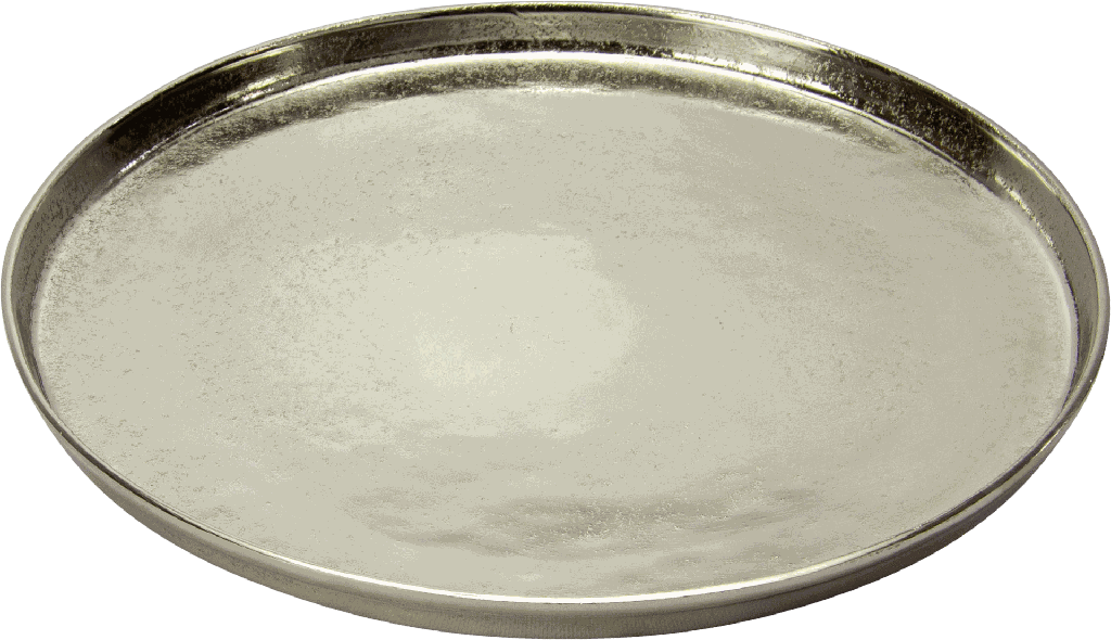 BASIC Candle-Tray Ø 40 cm Metal antique-silver