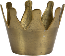ROYAL Vase / Übertopf 15 cm Metall messing