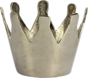 ROYAL Vase / Übertopf 15 cm Metall antik-silber