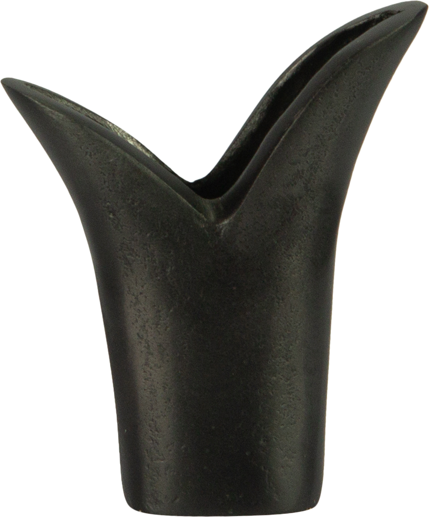 TULIP Vase 12 cm Metal black