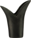 TULIP Vase 12 cm Metal black