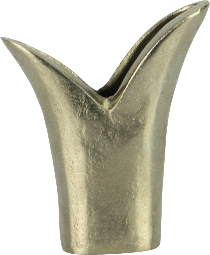 TULIP Vase 12 cm Metal antique-silver