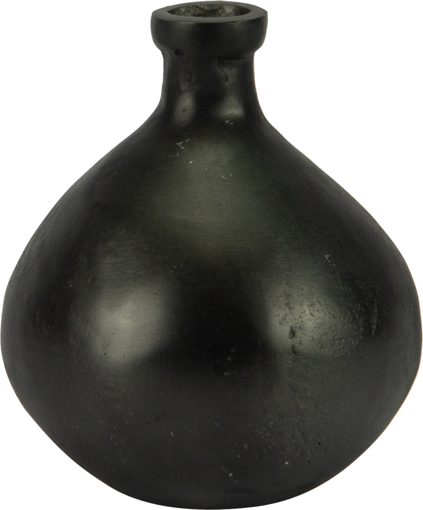 BOWL Vase 15 cm Metall schwarz