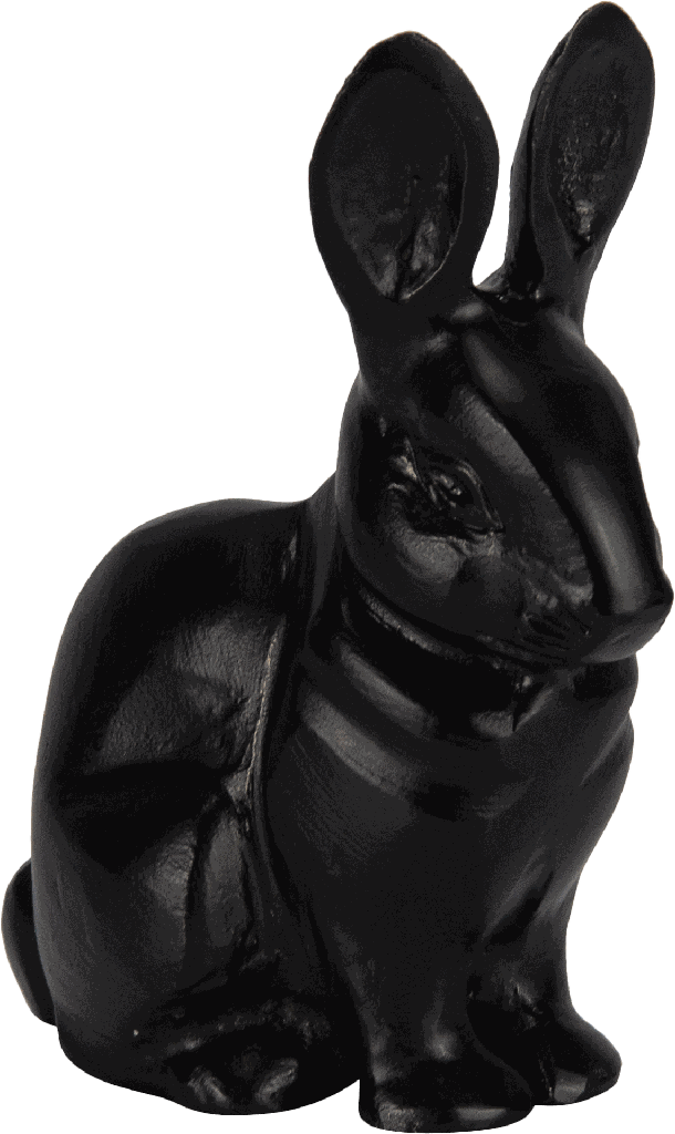 BUNNY Rabbit 17 cm Metal black