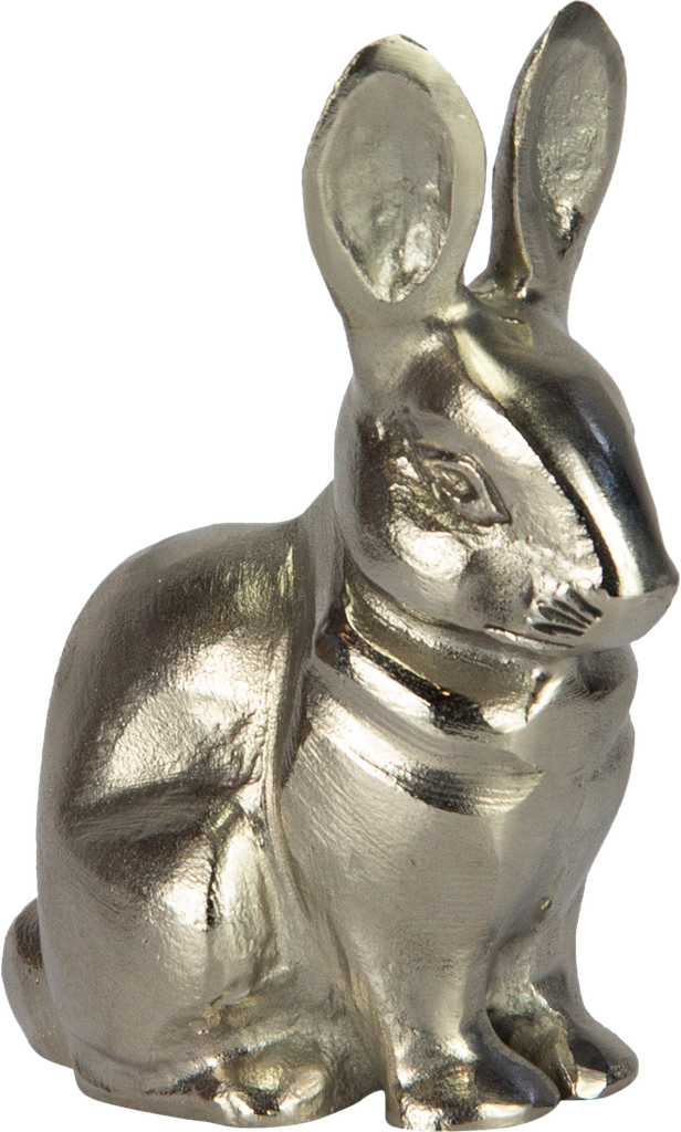 BUNNY Rabbit 17 cm Metal antique-silver