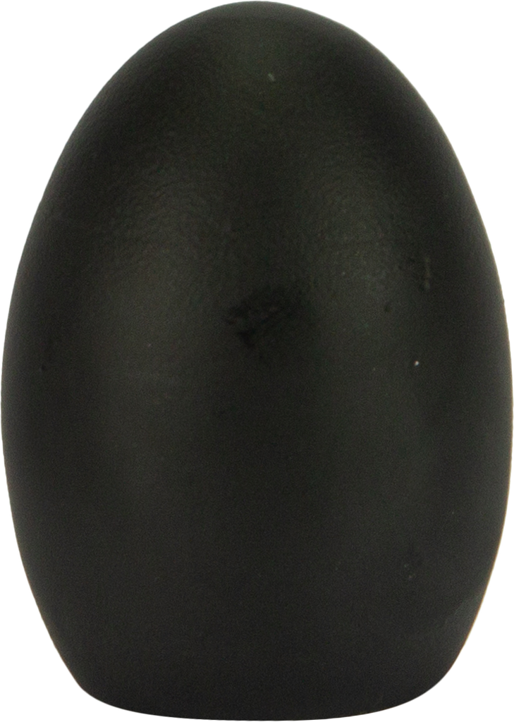 Egg standing 9,7 cm Metal black