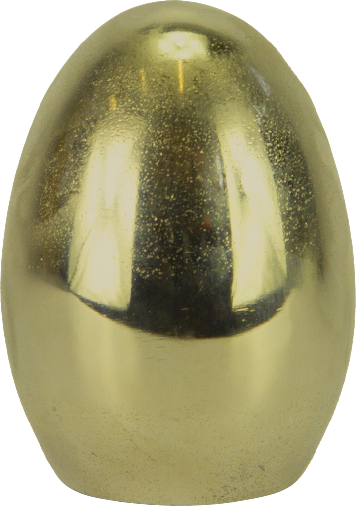 Ei stehend 14,3 cm Metall messing