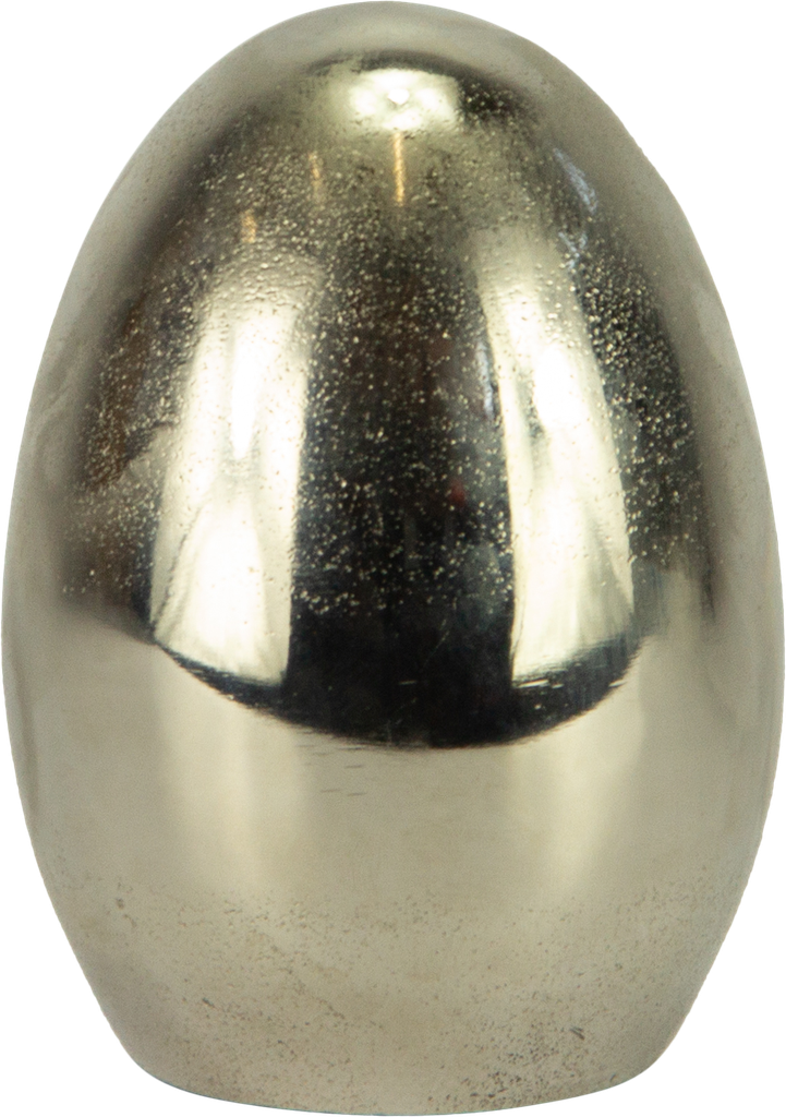 Egg standing 14,3 cm Metal antique-silver