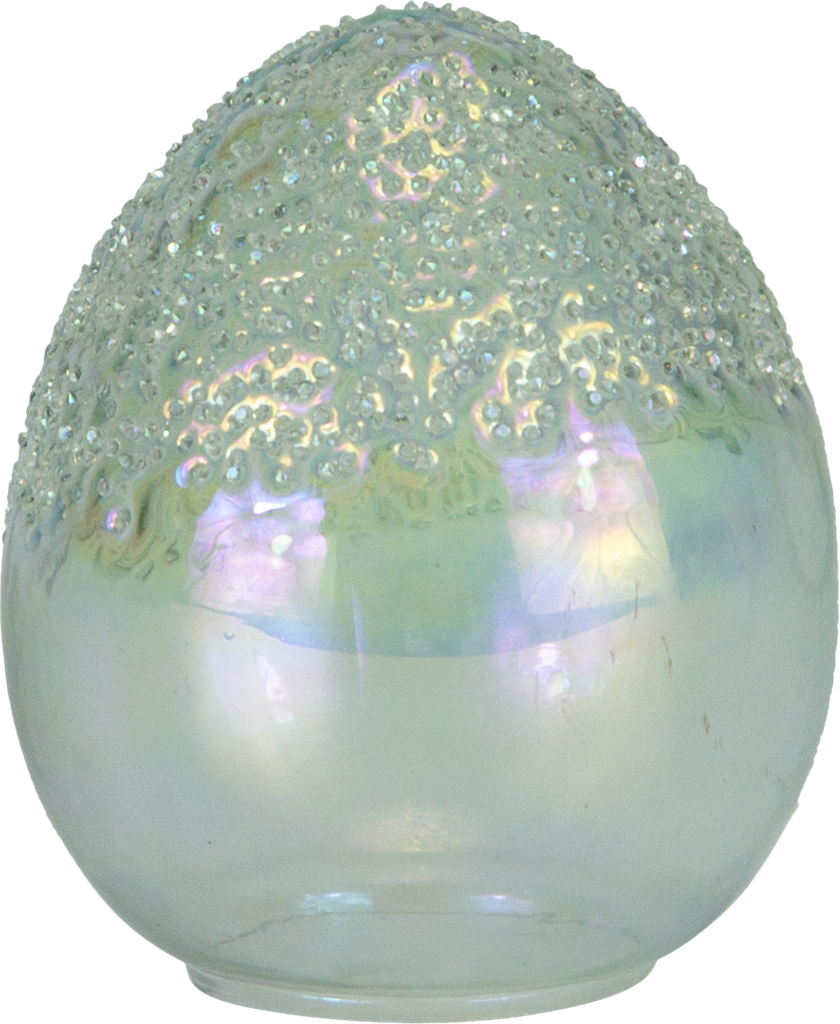 Ei stehend 14 cm Glas klar