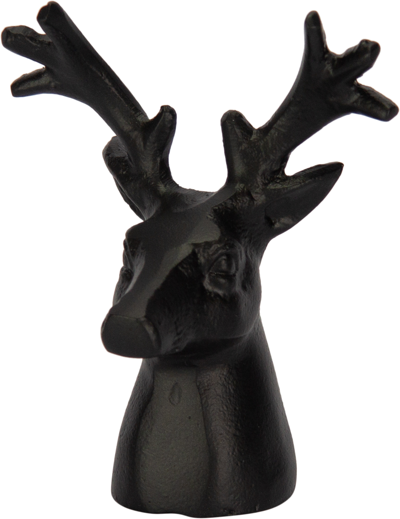 VENISON Deer Decorative Object 14.5 cm Metal black