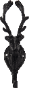 VENISON Wandhaken 21 cm Metall schwarz