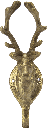 VENISON Wall Hook 21 cm Metal brass