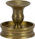 RONDO Candleholder Height 8,5 cm Metal brass