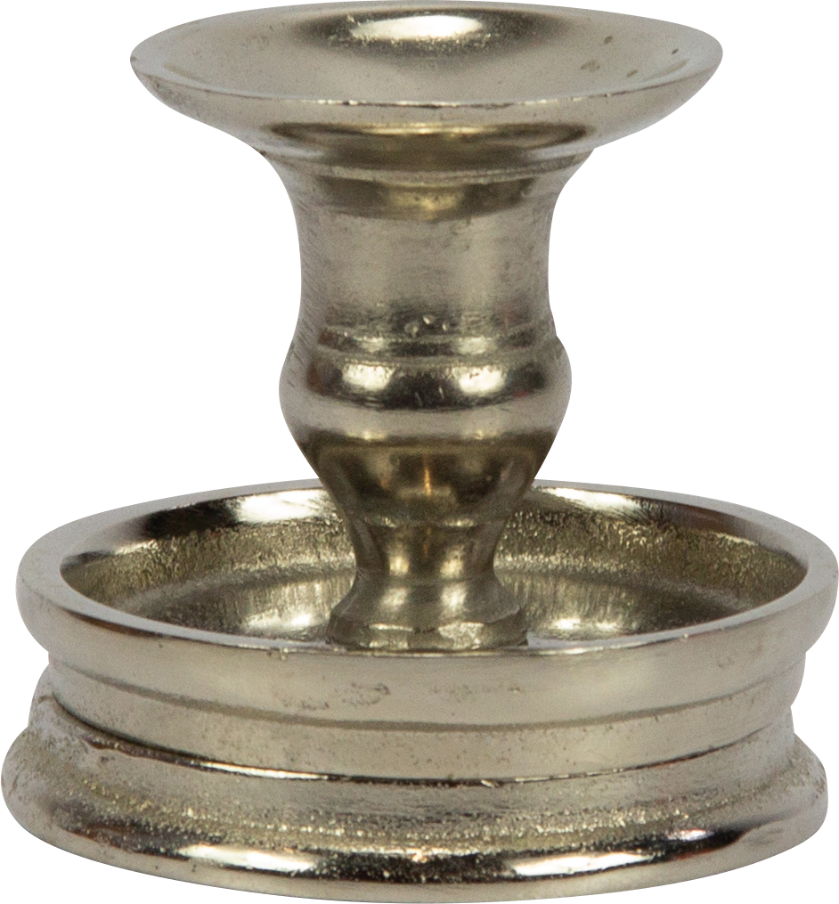 RONDO Candleholder Height 8,5 cm Metal antique-silver