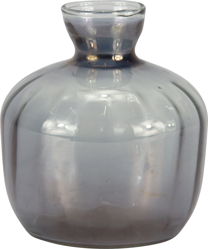 Vase 13 x Ø 12 cm Glas smoke