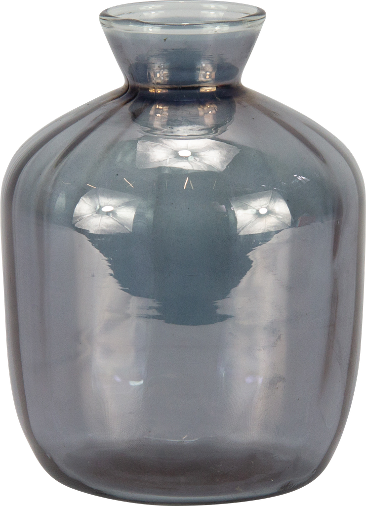 Vase 18 x Ø 13 cm Glass smoke