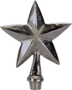 STAR Stecker 14 cm Metall antik-silber