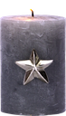 STAR Candle Pin 4,5 cm Metal antique-silver