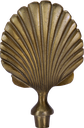 SHELL Insert 15 cm Metal brass