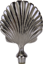 SHELL Insert 15 cm Metal antique-silver