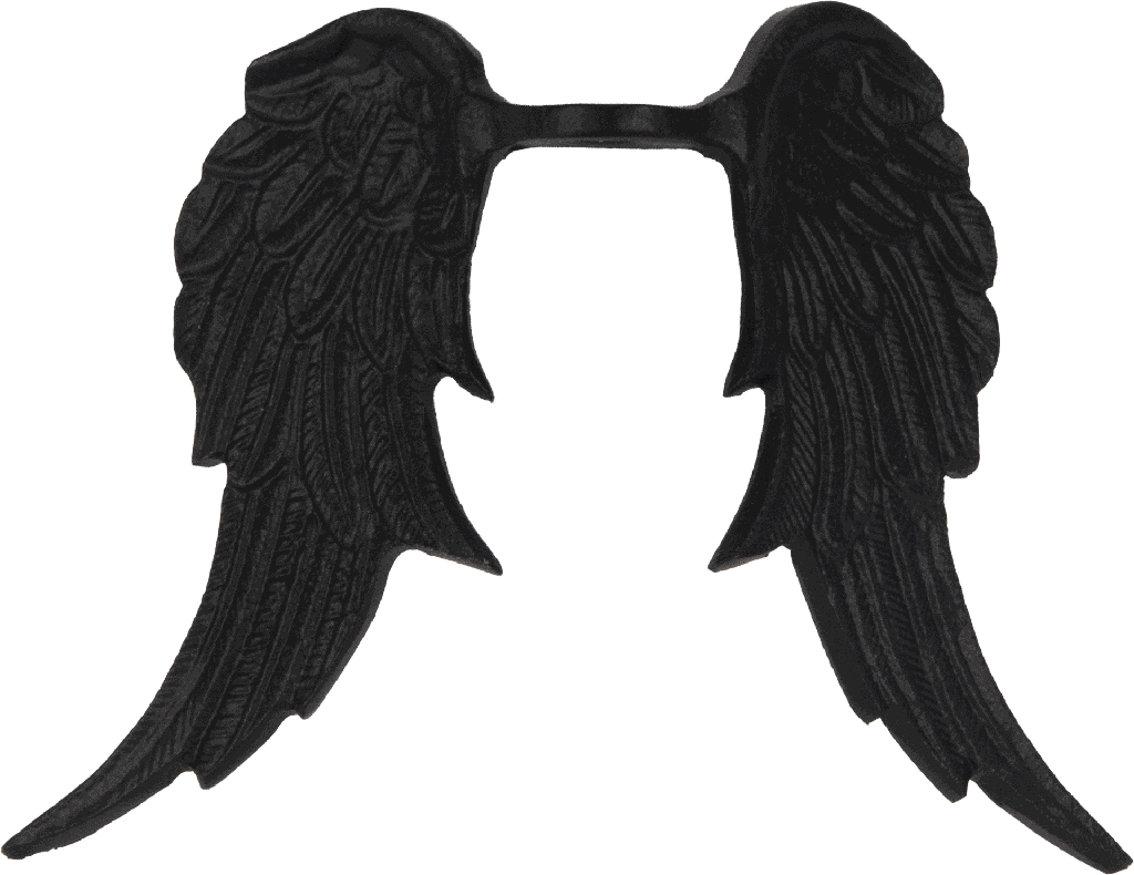 CUPID Angel Wings 16 cm Metal black