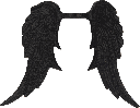 CUPID Engel-Flügel 16 cm Metall schwarz