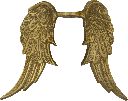 CUPID Angel Wings 16 cm Metal brass