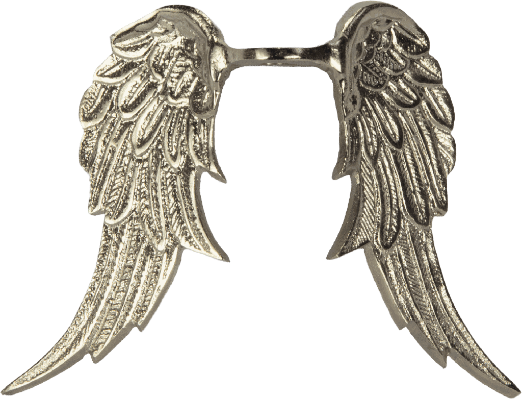 CUPID Angel Wings 16 cm Metal antique-silver