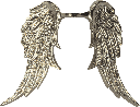 CUPID Angel Wings 16 cm Metal antique-silver