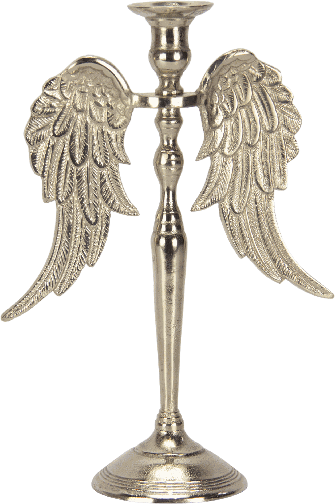 ANGELO Candleholder Height 36,5 cm Metal antique-silver