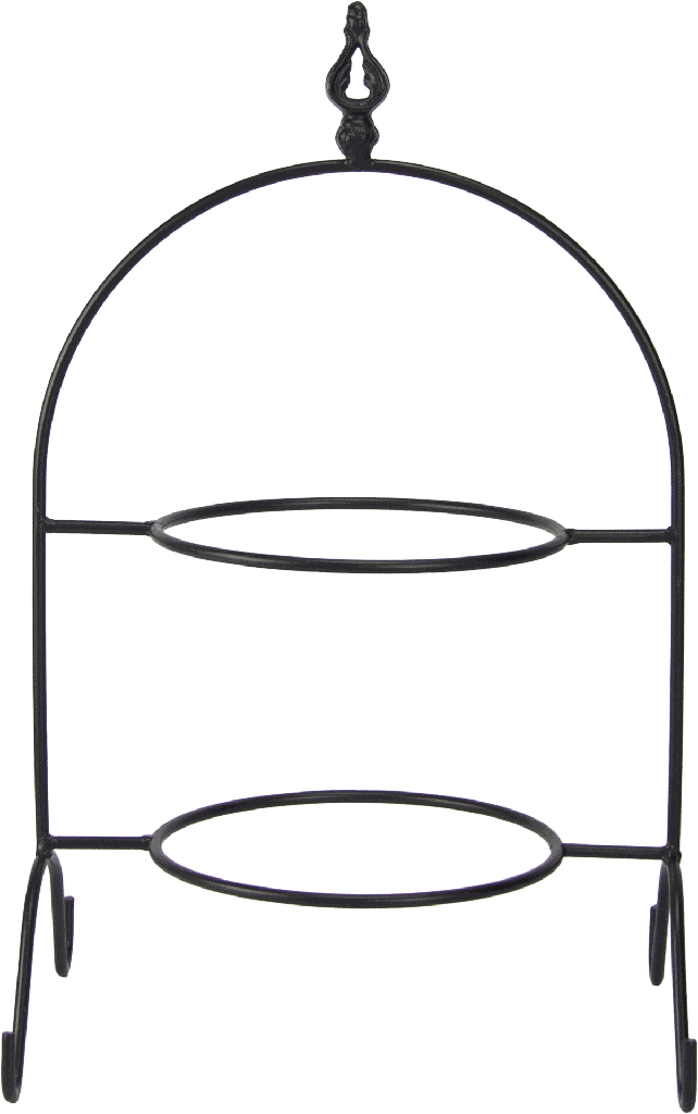 BOURBONE Plateholder 2-er 46,5 cm Metal black
