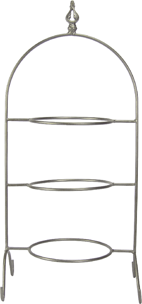BOURBONE Plateholder 3-er 62 cm Metal silver