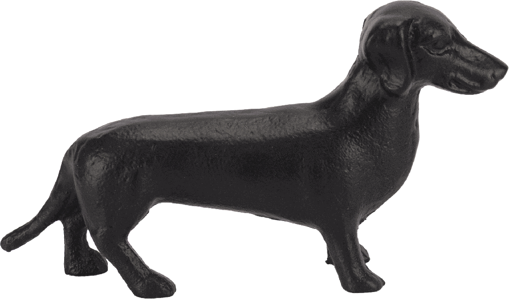 GUSTEL Dachshund 17 cm Decorative Item Metal black