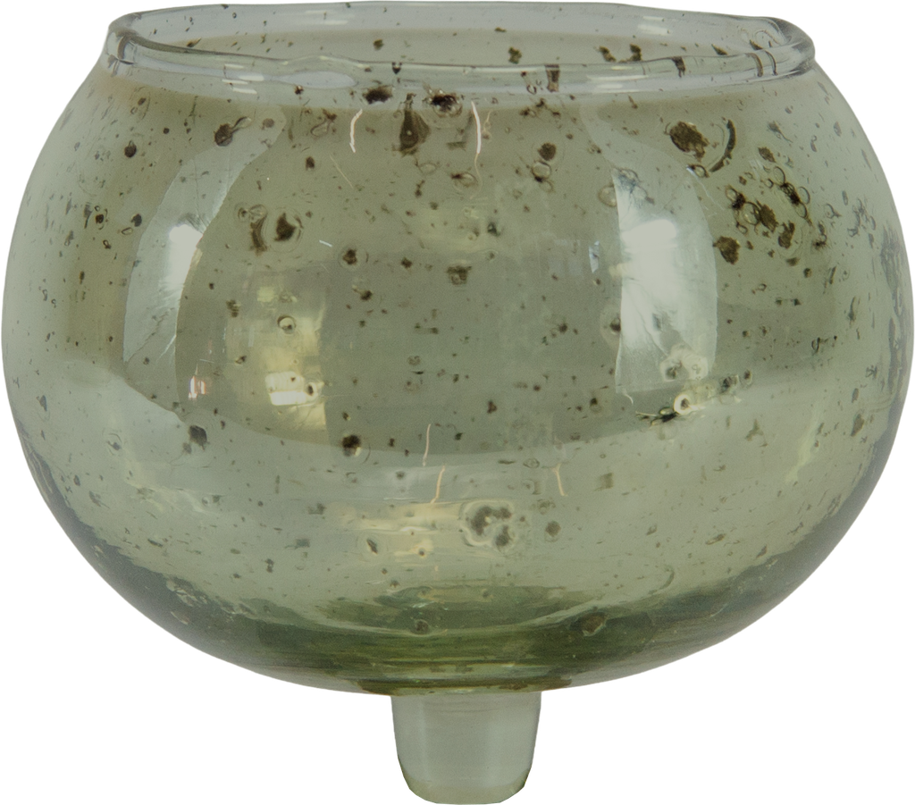 BOWL Candle Insert 7 cm Glass green