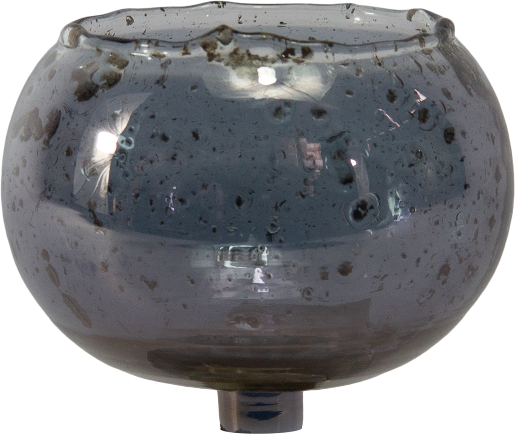 BOWL Candle Insert 7 cm Glass smoke