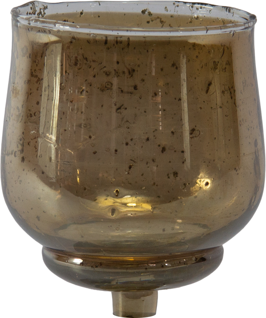 PETIT Candle Insert 10 cm Glass brown